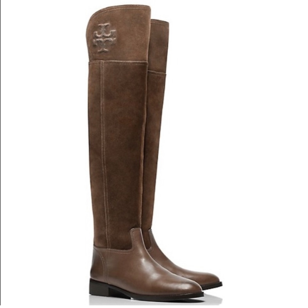 Tory Burch Simone Over the Knee boots in box